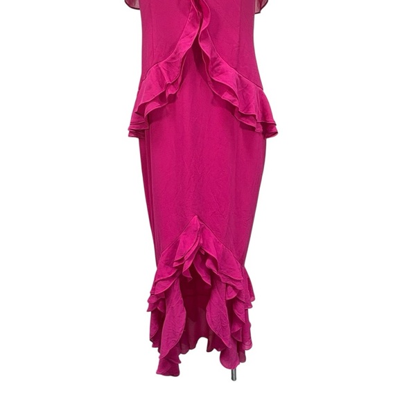 NEW Lovers + Friends Melissa Ruffle Maxi Dress Size Large - Picture 7 of 10